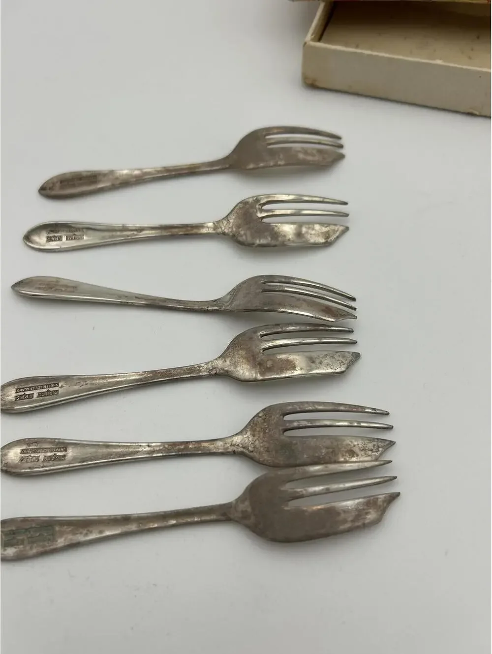 Set of 6 Vintage EPNS Forks Sheffield England
